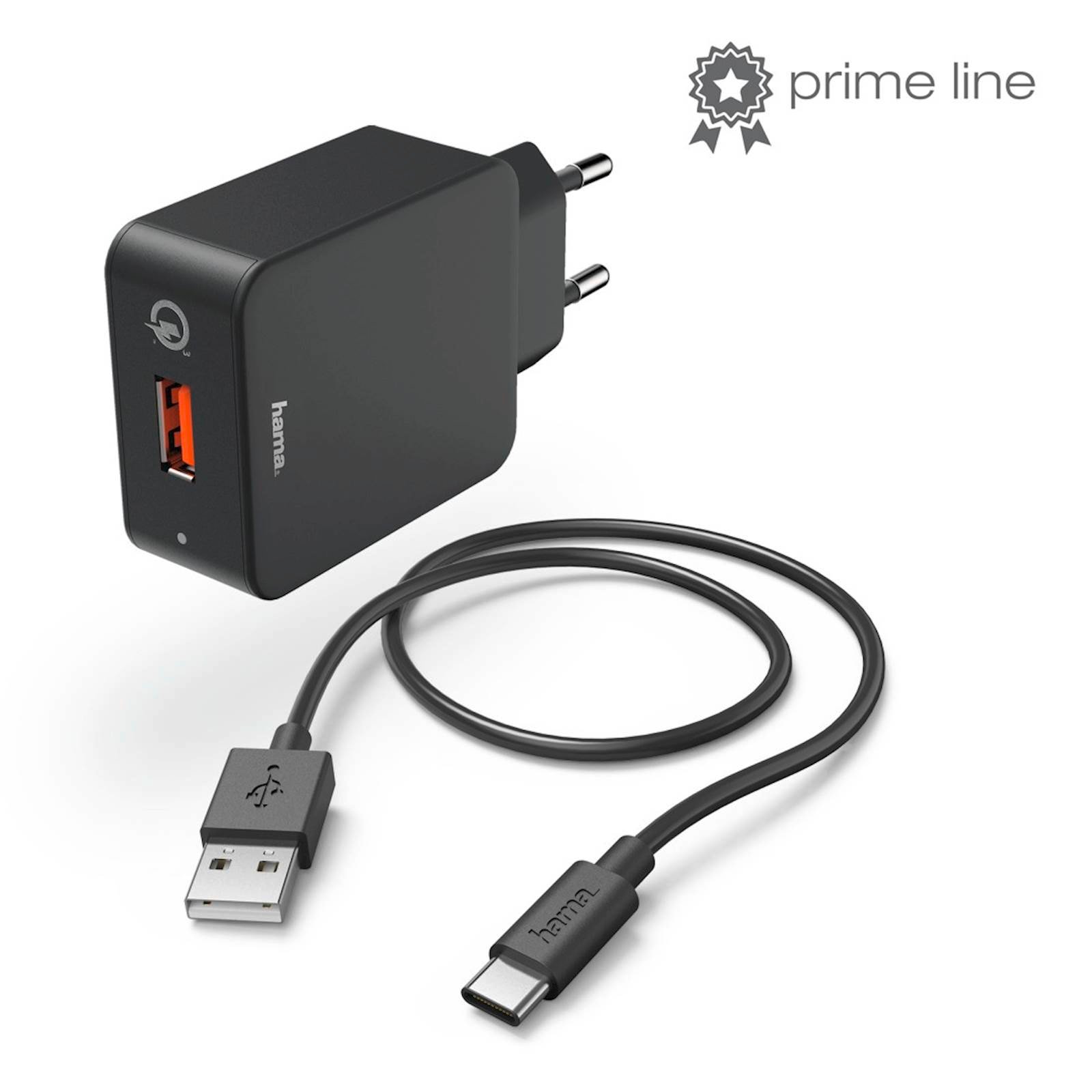 HAMA PUNJAČ SET, USB TIP-C, 3A, QC 3.0, 1,5M