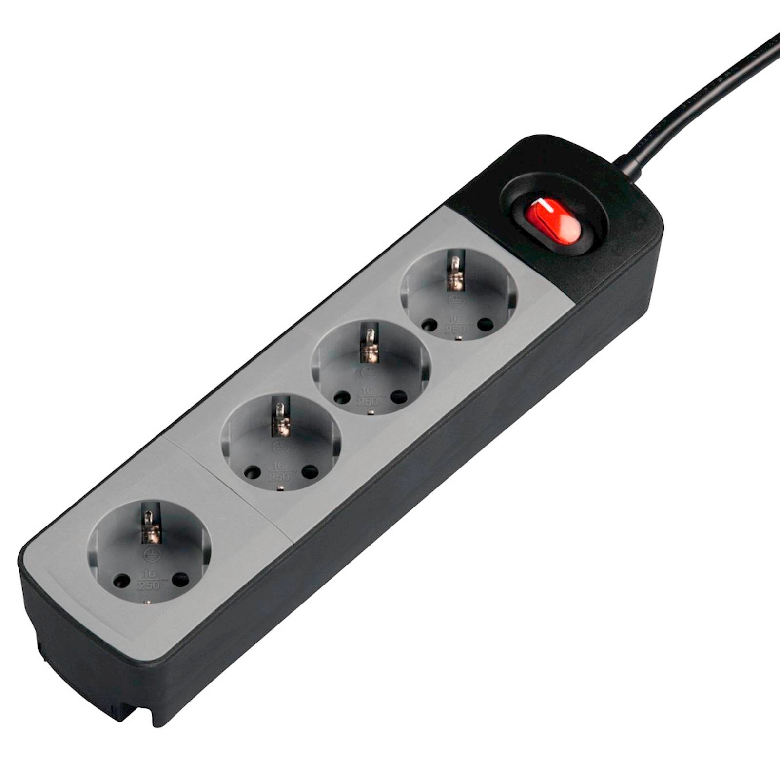 Produžni kabl Hama TIDY-Line 4 utičnice, crno-sivi