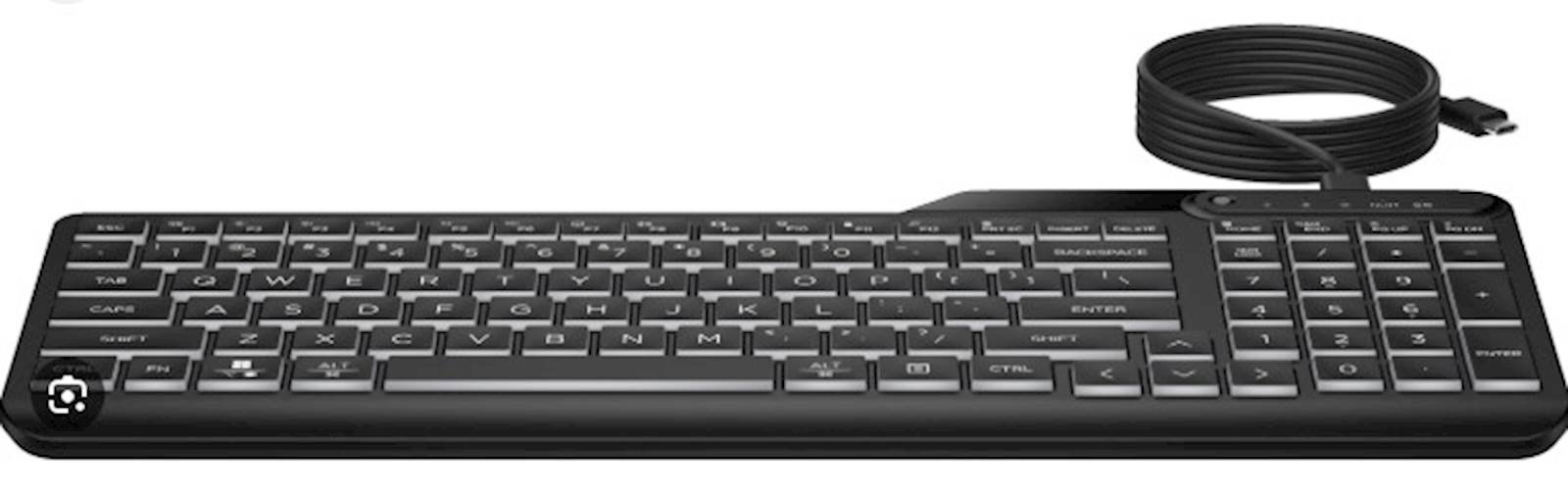 Tastatura HP 405 Multi-Device Wired BackLite (7N7C1AA)