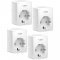 TP-Link Tapo P100(4-pack) Mini Smart Wi-Fi Socket, 220-240 V, 50/60 Hz, Max Load 10 A, 1200W, , 2.4 GHz Wi-Fi, Bluetooth 4.2 (onboarding only), 802.11 b/g/n, Amazon Certified for Humans (FFS), Voice Control (works with Amazon Alexa and Google As.)