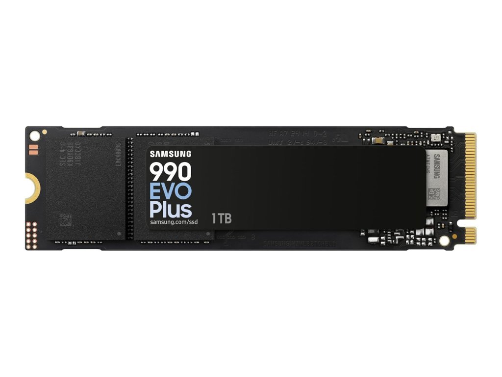 Samsung SSD 990 EVO PLUS 1TBNVMe M.2,PCIe 4.0 x47250MB/s read,6300MB/s write