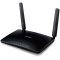 TP-LINK 300Mbps Wireless N 4G LTE Router with 4G LTE modem, LTE-FDD/LTE-TDD/DC-HSPA+/HSPA+/HSPA/UMTS/EDGE/GPRS/GSM, 3x10/100Mbps LAN ports, 1x10/100Mbps LAN/WAN port, 300Mbps / 2.4GHz, 802.11b/g/n, 2 Internal, 2 Fixed External WiFi Antennas