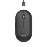 Trust Puck wireless punjivimiš, ultra-thin, silent,800-1600 dpi, obje ruke, 4 tipke, crni