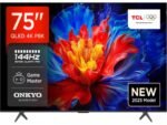 TCL 75"P8K 4K QLED TV 144HzGoogle TV; Motion Clarity Pro;Game Master; Onkyo 2.1;