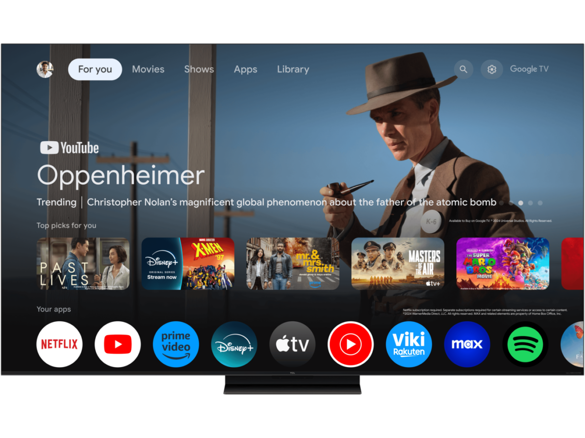 TCL 55"C7K 4K QD-Mini LED TV144Hz Google TV; Game Master;Audio BANG & OLUFSEN; HDR Premium; - Image 6