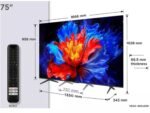 TCL 75"P8K 4K QLED TV 144HzGoogle TV; Motion Clarity Pro;Game Master; Onkyo 2.1; - Image 2