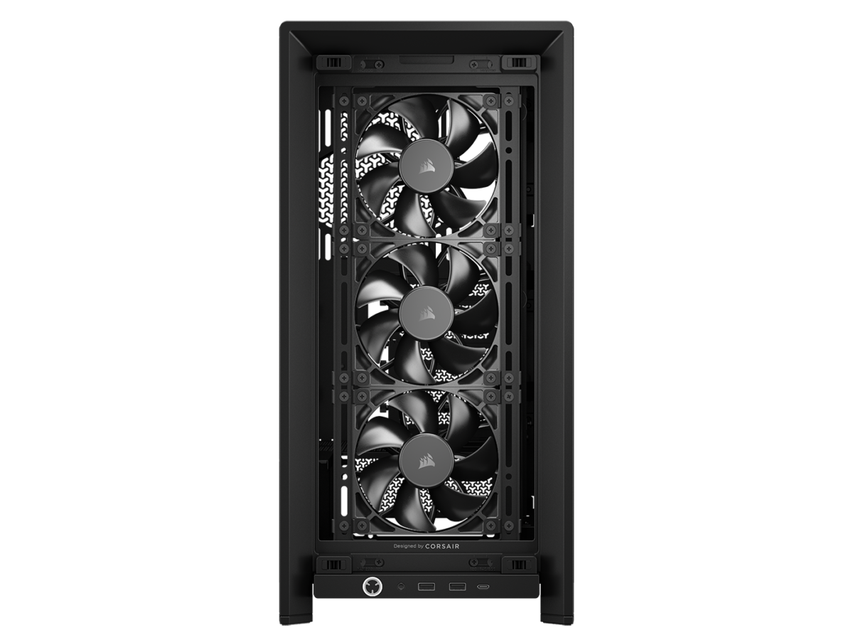 CORSAIR FRAME 4000D RS Case3xRS120 fans, 360mm radiator170mm cooler, 430mm GPU, ATX, Black - Image 4