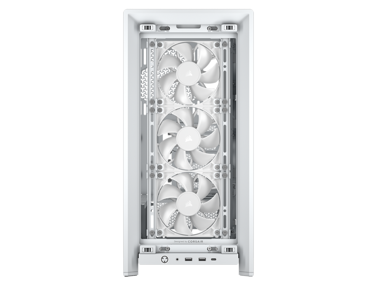 CORSAIR FRAME 4000D RS Case3xRS120 fans, 360mm radiator170mm cooler, 430mm GPU, ATX, White - Image 4