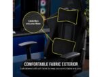 Corsair TC100 Gaming ChairRelaxed, Fabric Black/Black120kg - Image 3
