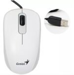 Genius miš DX-110 USB bijeli 1.000 DPI, USB veza,3 tipke, 1.5 m kabal - Image 2