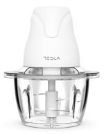 TESLA Sjeckalica FC302WSnaga 400 W; Kapacitet 1 L; 4 inox oštrice na 2 nivoa; staklena pos