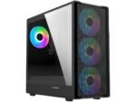 RYZE CHALLENGER CH500 Mesh 4F 4xARGB Fan ATX, Black