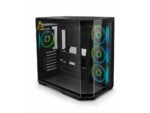 RYZE Mythic MT500 4F Black 1x ARGB fan, 3x ARGB Reverse ATX, Dual chamber case - Image 2