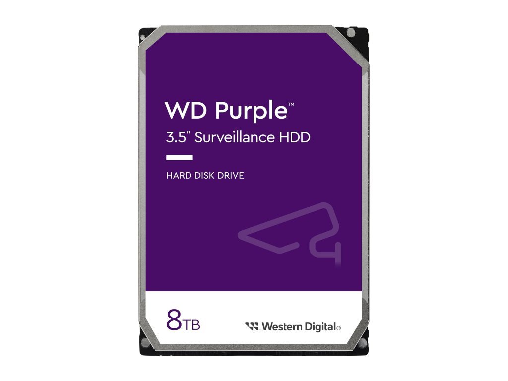 WD HDD 8TB SATA3 256MB PurpleSurveillance