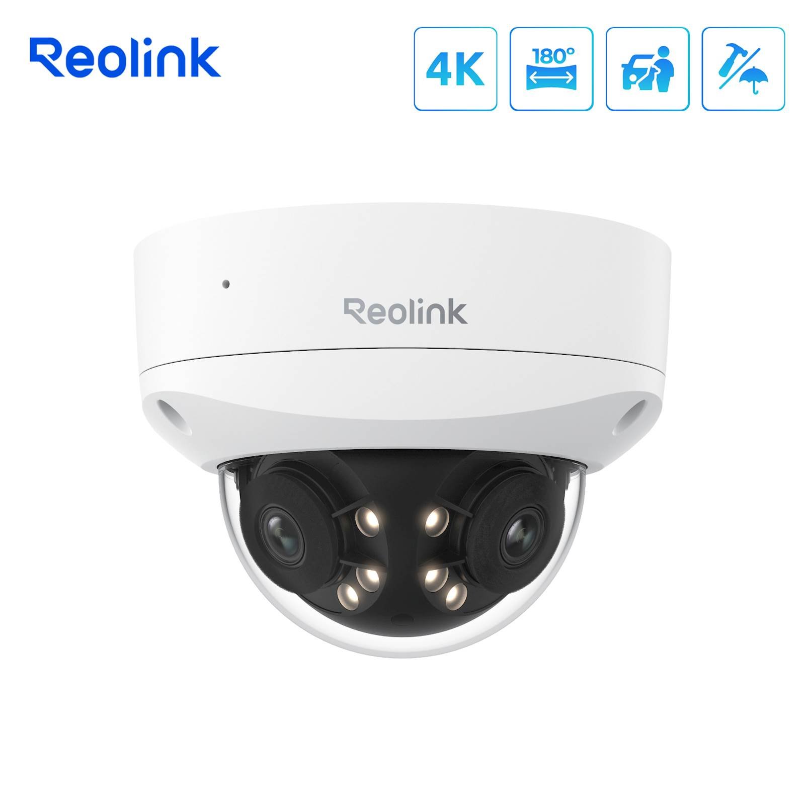 Reolink IP Kamera Duo serija P737 POE, 8MP, 4K, IK10 otporna, 180° pogledom, Noćni vid