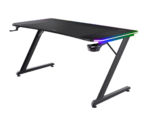 Trust GXT710 Luminus Pro RGBgaming sto, wireless punjač,120x60x74 cm, crni - Image 3