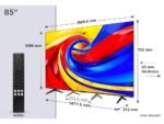 TCL 85"P7L 4K QLED Google TV;60Hz, VRR, Dolby Atmos;Dolby Vision, 450 nits; Onkyo 2.1ch