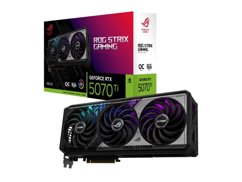 ASUS ROG-STRIX-RTX5070TI-O16G 16GB GDDR7, 256-bit, 2x HDMI, 3xDP
